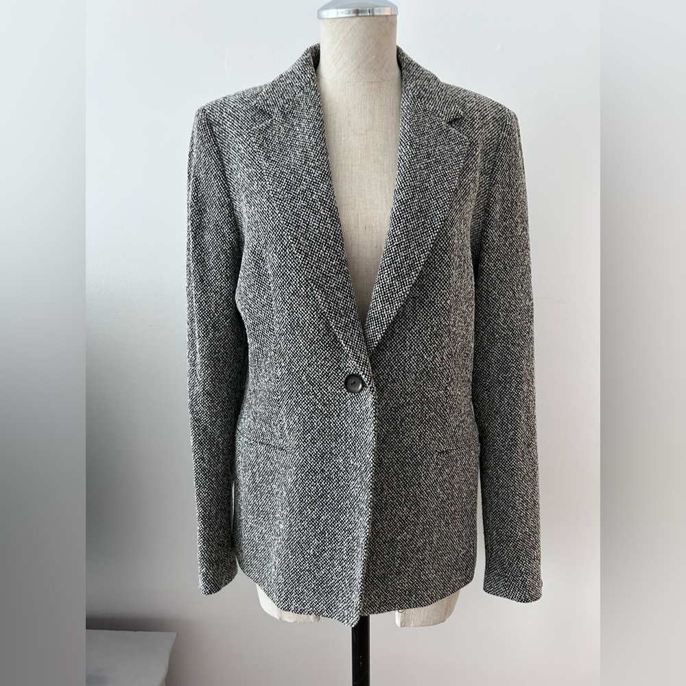 MaxMara Black Tweed Lined Jacket